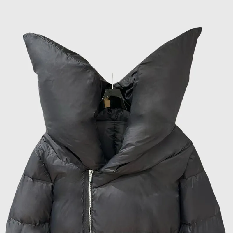 Dames high street opstaande donsjas, korte donsjas, hoogwaardige warme jas top, herfst en winter, nieuwe stijl, 2025,y2k