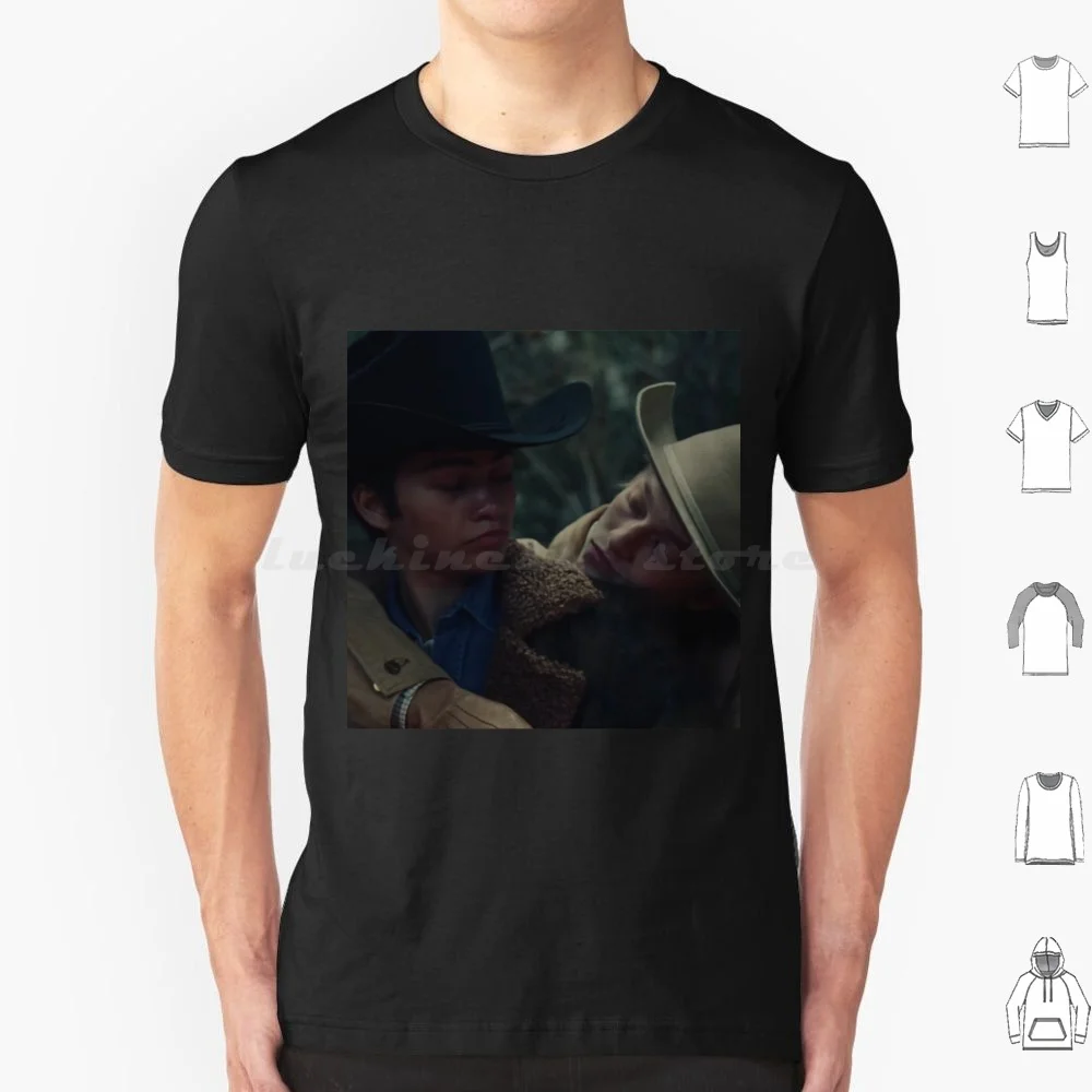 Jules And Rue Brokeback camiseta de montaña talla grande 100% algodón Euphoria Zendaya Rue Bennet Hbo Rue Hunter Schafer Jacob Elordi