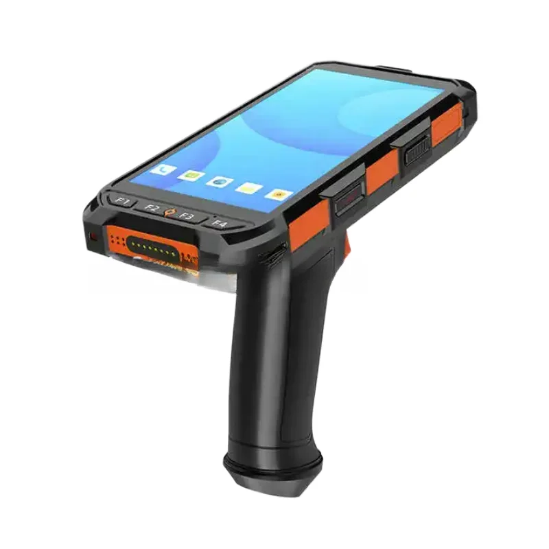 5.5 Inch Industrial Rugged Warehouse Handheld Android Terminal PDA 2D Barcode QR Code Scanner With Handle