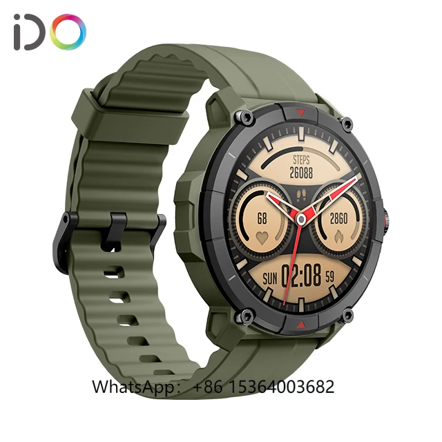 

TJXL-Outdoor GPS Watch 1.38"Fashion Smart Watch Manufacturer 2ATM Waterproof Alexa Voice Fitness Activity Tracker Multi-sport Mo
