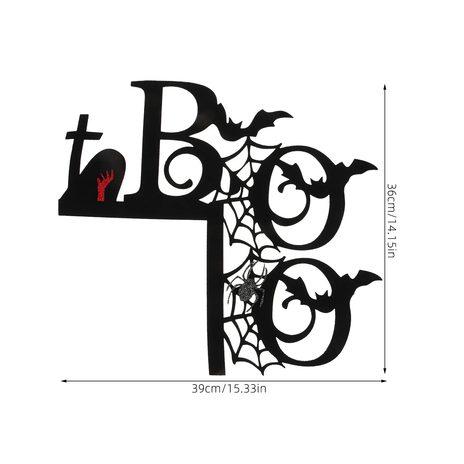 لافتة زاوية باب الهالوين، إطار نافذة مزخرف، مادة آمنة، تصميم فريد من نوعه، ديكور منزلي احتفالي