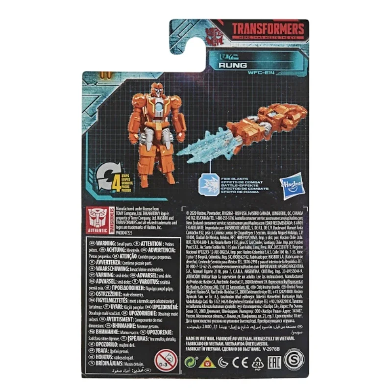 Takara Tomy ชุดหูฟัง mainan Transformers ชุดหุ่นยนต์เก็บรวบรวมตุ๊กตาขยับแขนขาได้ WFC-E14ของเล่นสำหรับเด็กงานอดิเรก