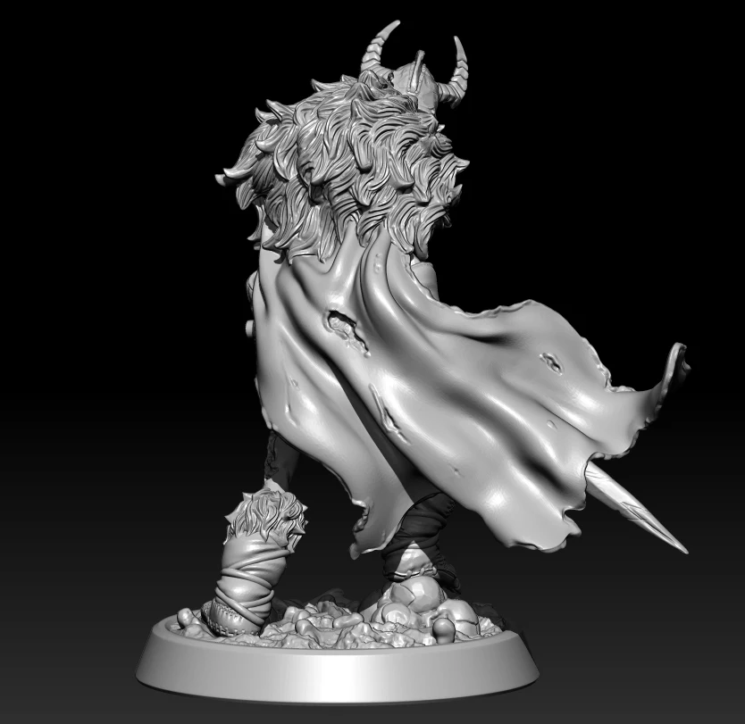 1/24 75mm 1/18 100mm Resin Model Kits Skeleton Vampire Warrior Figure Sculpture Unpainted No Color RW-398