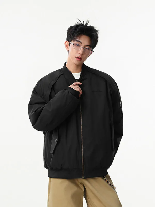 Jaqueta de Algodão com Design Desconstruído Americano TANGZ STUDIO, Moda Masculina, Roupas de Inverno Quentes