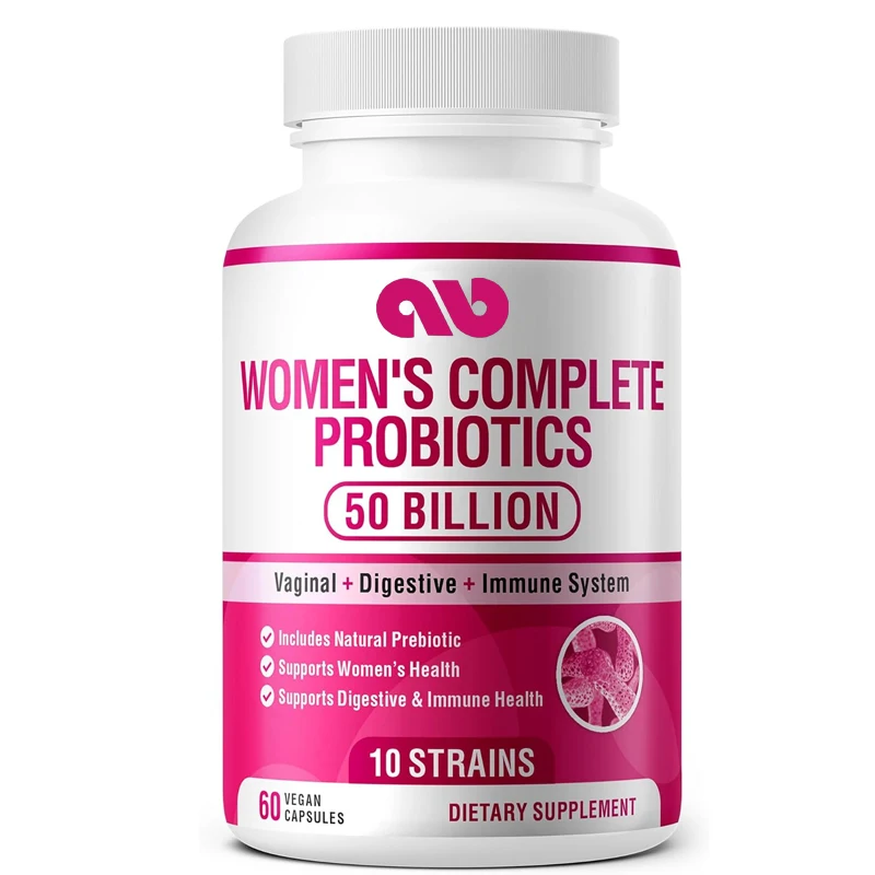 60 probiotics for women | 50 billion colony units | Contains prebiotics to promote women\'s health(complete probiotics for women)