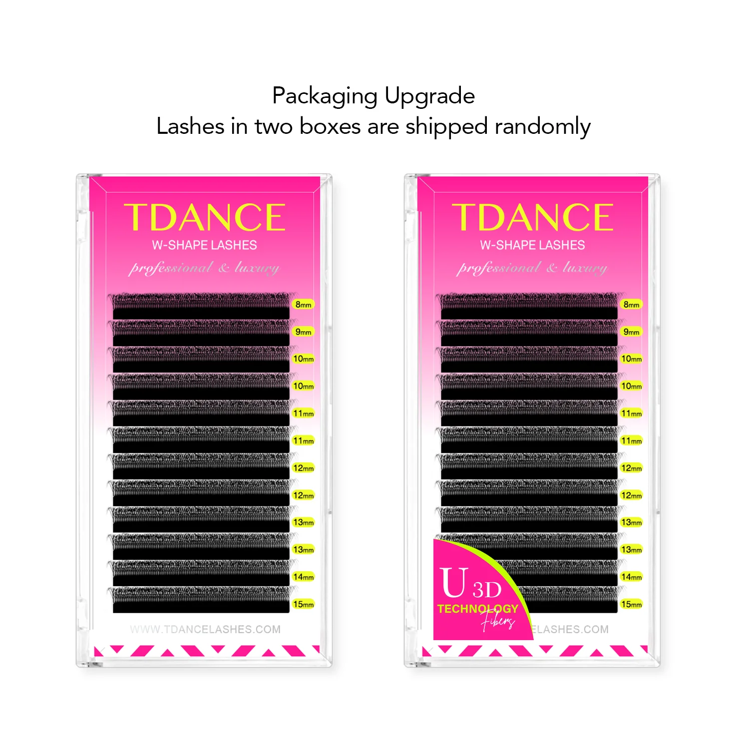 TDANCE U-Shaped 3D 4D 5D Eyelash Extension U Shape W Style Faux Mink Premade Fans Natural Soft Volume Makeup Eyelashes