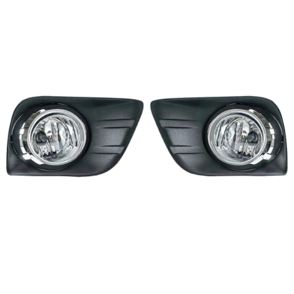 1 زوج مجموعة مصابيح الضباب الملحقات المدرجة لتويوتا لاند كروزر برادو FJ150 2010 2011 2012 2013 المصد الأمامي الضباب الخفيف #6