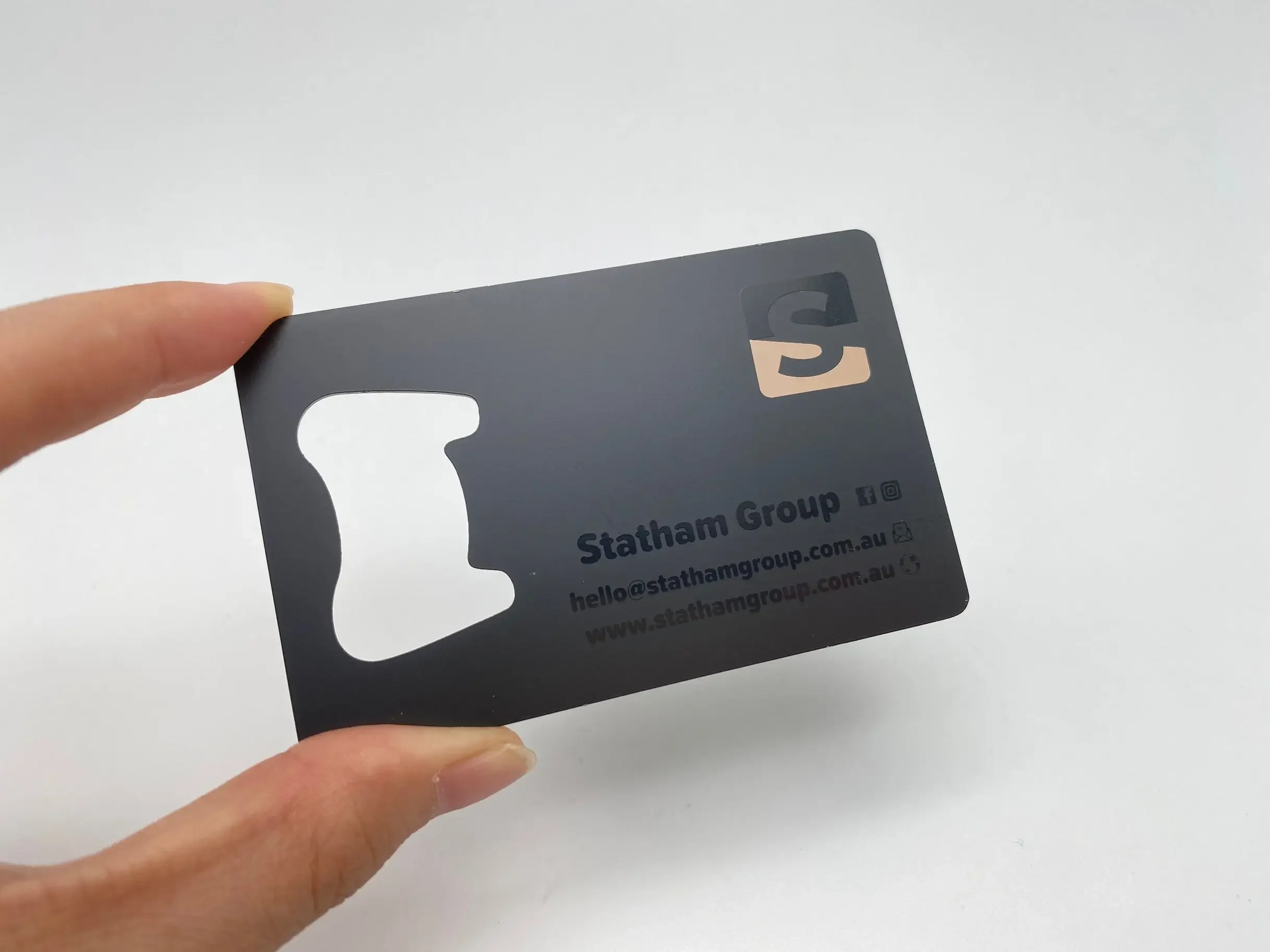 DU Business Silver Metal Cards