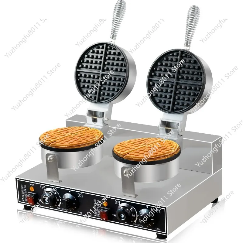 Electric Waffle Machine Double-Sided Heated Crepe Stove Scone Maker Kitchen Appliance for Baking Waffles And Crepes