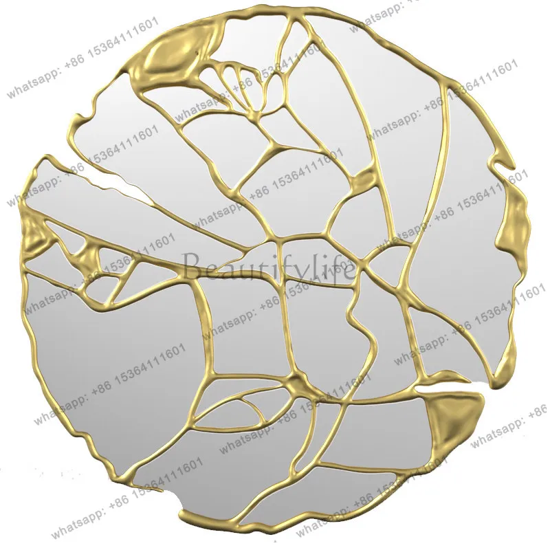 

American B&B floor decoration makeup dressing mirror fireplace Beijing Forbidden City round candlestick