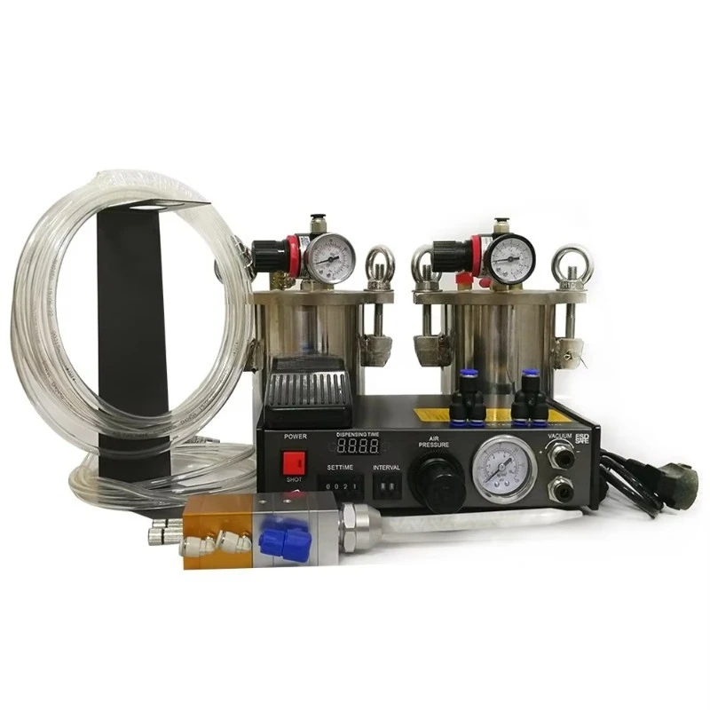 

Double Liquid Adjustable AB Resin Dispenser Fluid Mixing Equipment Glue Dispenser Glue Mixing Machine