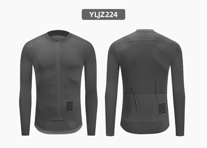 YKYWBIKE Herren-Radsport-Sets, langärmelig, lange Trägerhose, Fahrradbekleidung, Mann, Radfahren, Maillot, Rennrad-Set, Fahrradbekleidung – Detail 10
