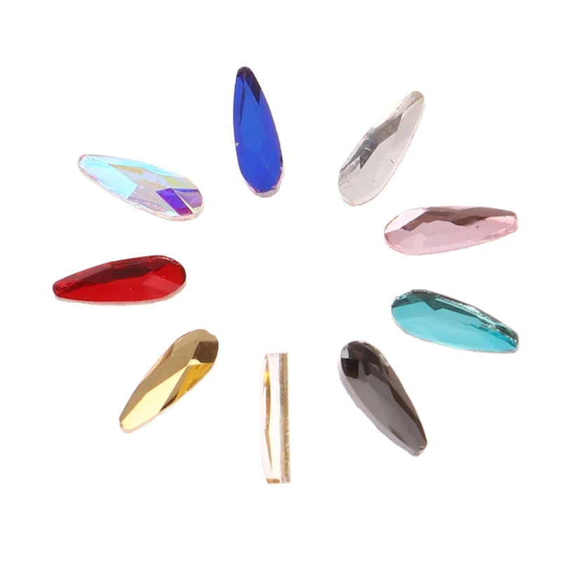 1/3/4pcs Dental Tooth Gems Crystal Diamond Ornament Various Shapes Color Teeth Jewelry Denture Acrylic Teeth Decoration