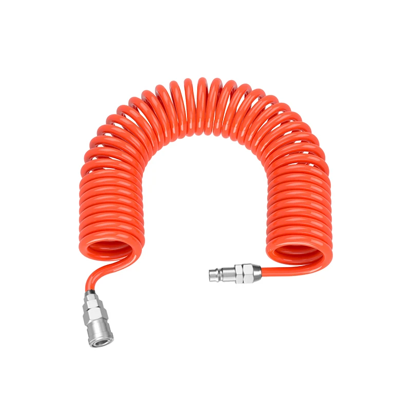 1pc Air Compressor PU Pneumatic Hose Telescopic Spring Spiral Tube 8x5mm 3 Meters SP20 PP20 Connector Power Tool Parts