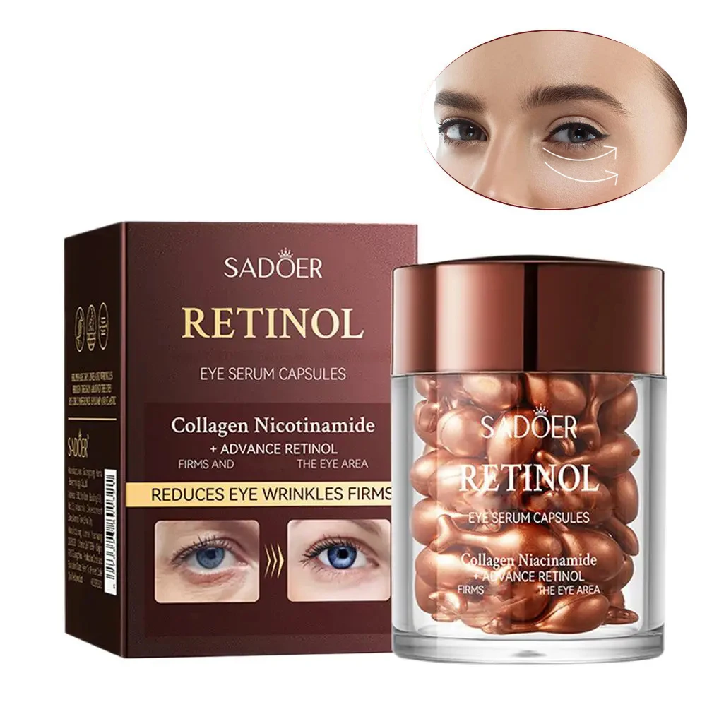 SADOER Retinol Multi-Effect Firming Capsule Serum Anti-Wrinkle Firming Eye Essence Anti-Aging Moisturizing Eye Essence Skin Care