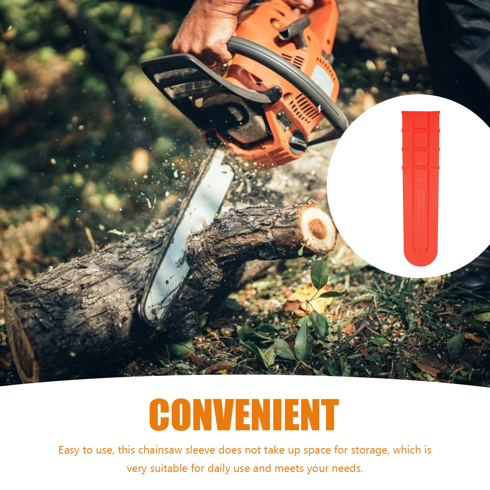 

8Pcs Plastic Chainsaw Protective Sleeve Bar Cover Storage Case Heavy Duty for Home Garden Chainsaw Tool