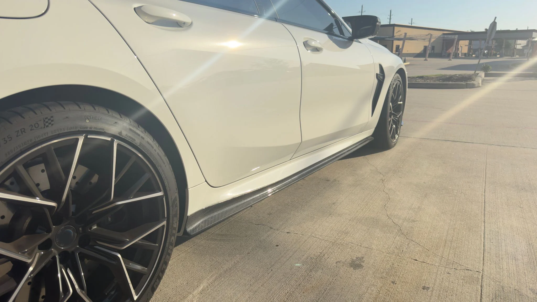Dry Carbon Fiber G16 Side Skirts Splitter for BMW M8 8 Series 840i M850i M Sport Gran Coupe 4-Door 20-23