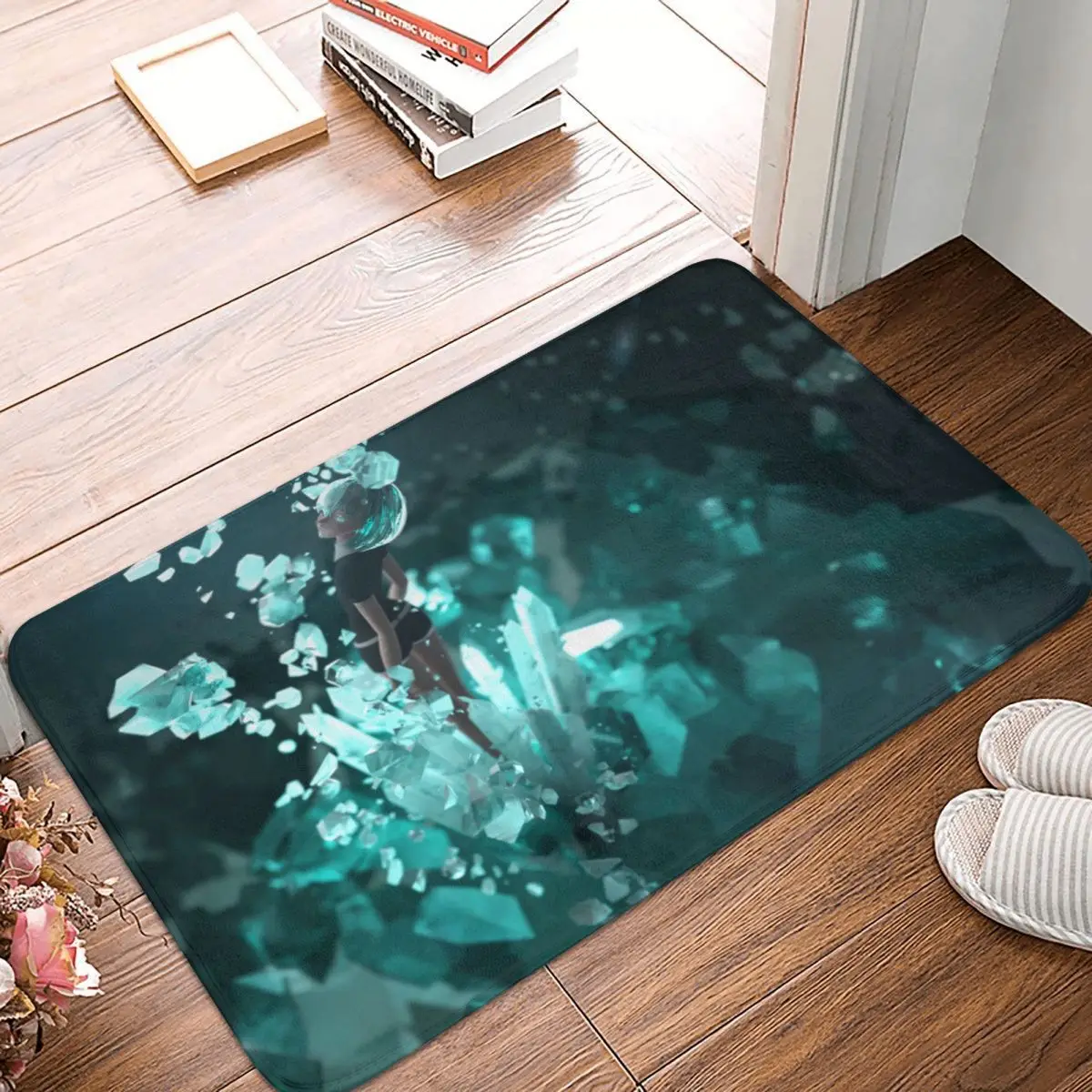 Land Of Lustrous Anime Bedroom Mat Phosphophyllite Doormat Kitchen Carpet Outdoor Rug Home Decor