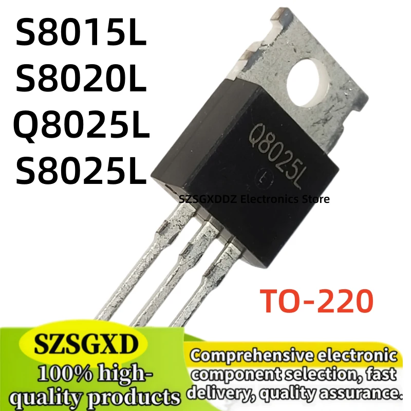 10-20-30 pieces 100% new quality S8015L S8020L TO220 S8025L Q8025L TO-220 Unidirectional Thyristor Transistor