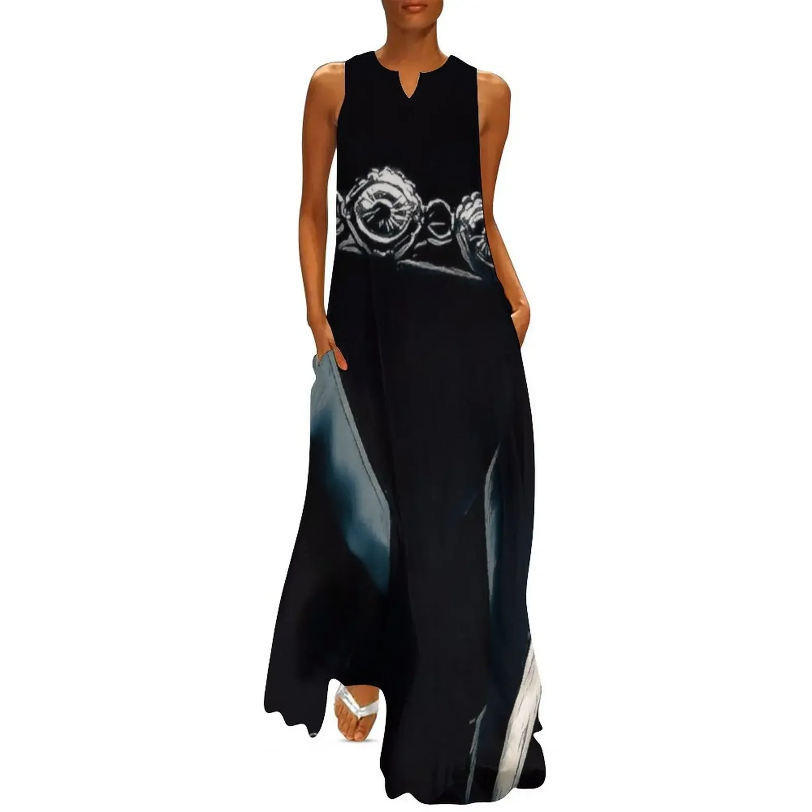

Stevie Ray Vaughan Famous Hat - Blue Long Dress loose summer dress Dress