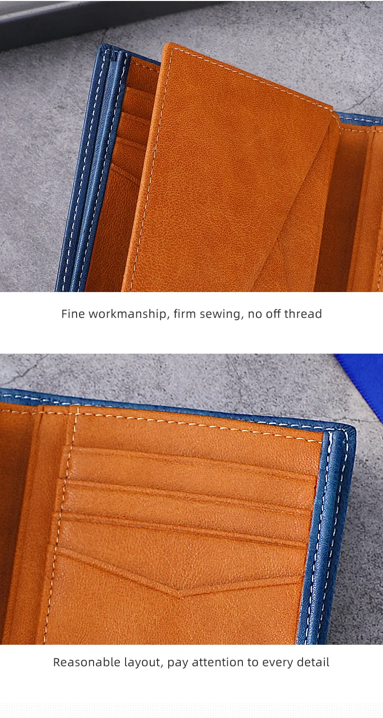 BULLCAPTAIN Neue 100% Leder herren Brieftasche Hohe Qualität Produkt Leder herren Brieftasche Multifunktionale Karte Slot Kurze Brieftasche QB017 – Detail 12