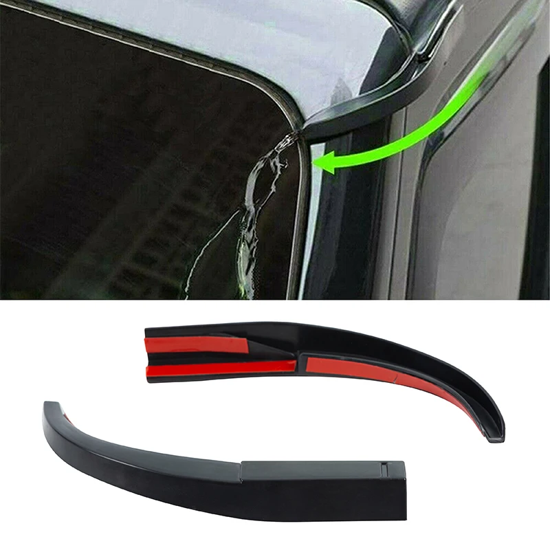 1 Coppia Auto Tetto Acqua Pioggia Deviatore Guardia Slot Grondaia Estensione Styling Accessori Auto ABS Misura Per Jeep Wrangler JK 2007-2017