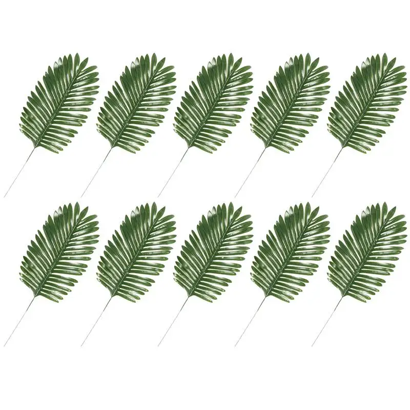 Faux Palm Leaves Faux Fake Large Palm Tree Imitation Leaf Faux Palm Fronds Fake Tropical Palm Leaves Imitation Faux Fake Palm