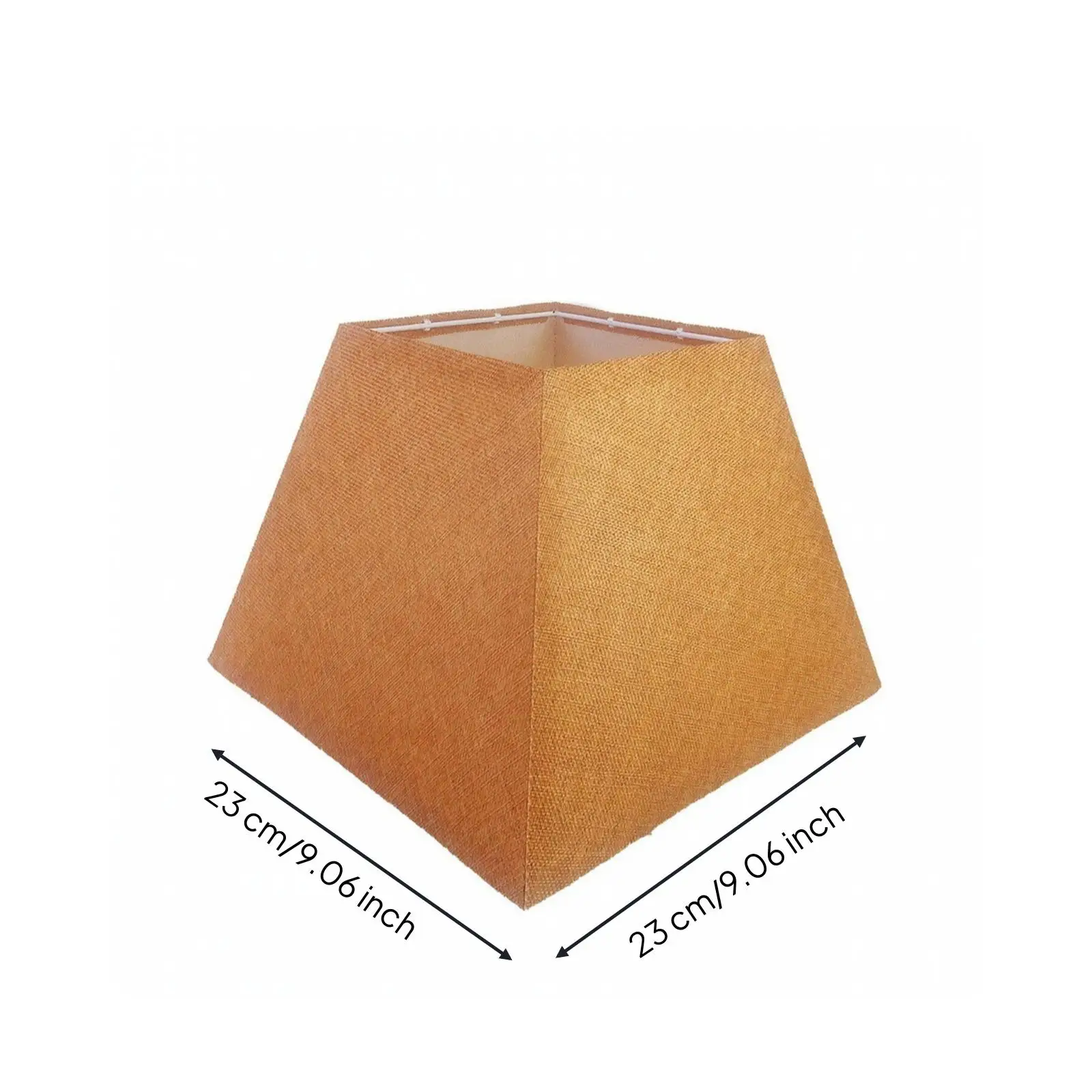 Rigid Frame Cloth Lampshade Replacement Lampshade Shell Textured Tapered Lamp