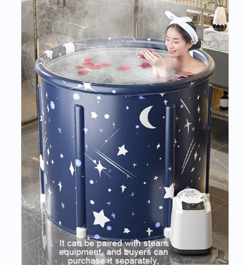 Adult bathtub Bathtubs Foldable Bath Bucket PVC Material Hot Bath Ice Bath Ice Therapy Sauna for The Baby Large Family Pool