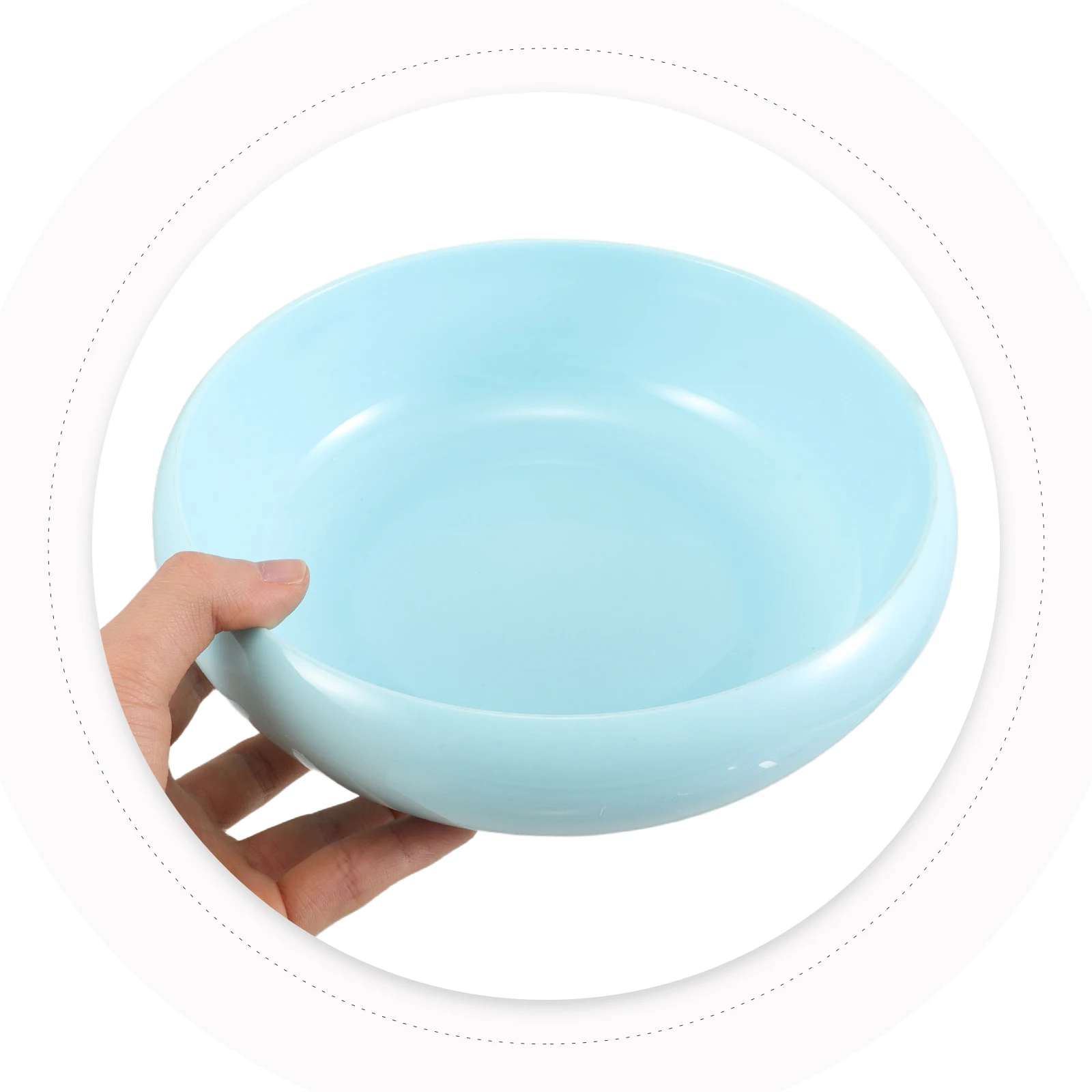 

Multifunctional Imitation Porcelain Ink Brush Washer Large Capacity Water Dish for Calligraphy Painting Brush Cleaning Bowl
