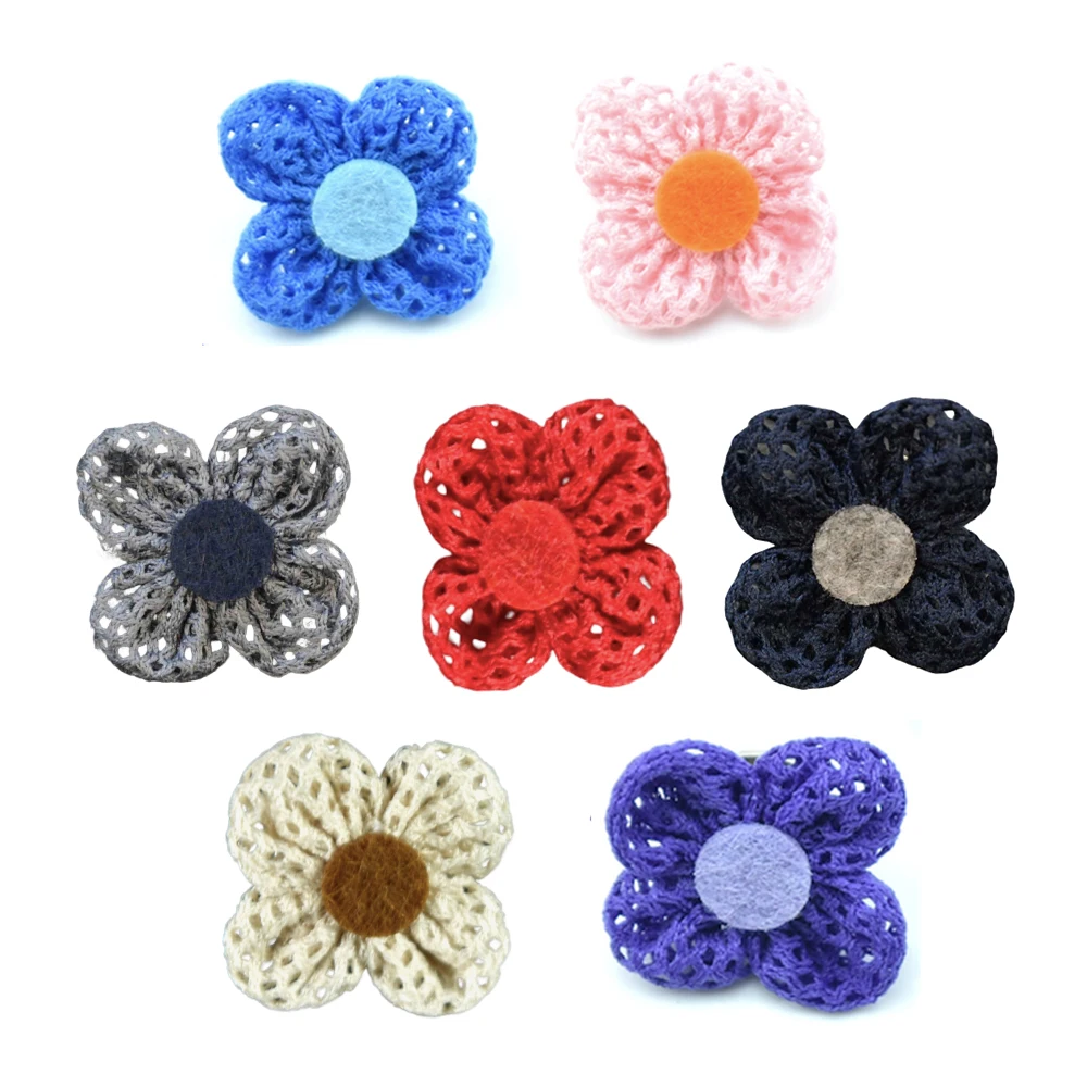 Handmade Pure Cotton Exquisite Brooch Mesh Flower Butterfly Brooch Pin Anti-Light Hollow Brooch Ladies Clothing Accessories