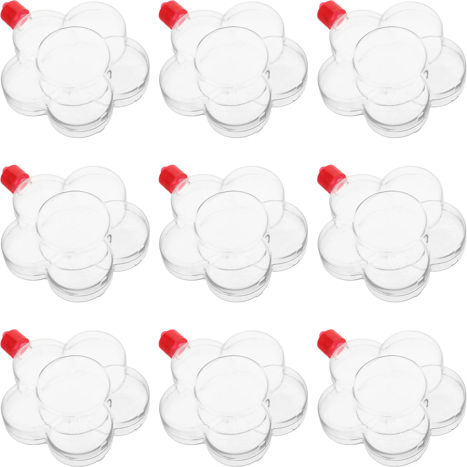 10 قطعة زجاجات فنية بلاستيكية على شكل زهرة حاويات رمل ملونة لتقوم بها بنفسك مجموعات الحرف اليدوية للحفلات المفضلة زينة الزفاف الرمال