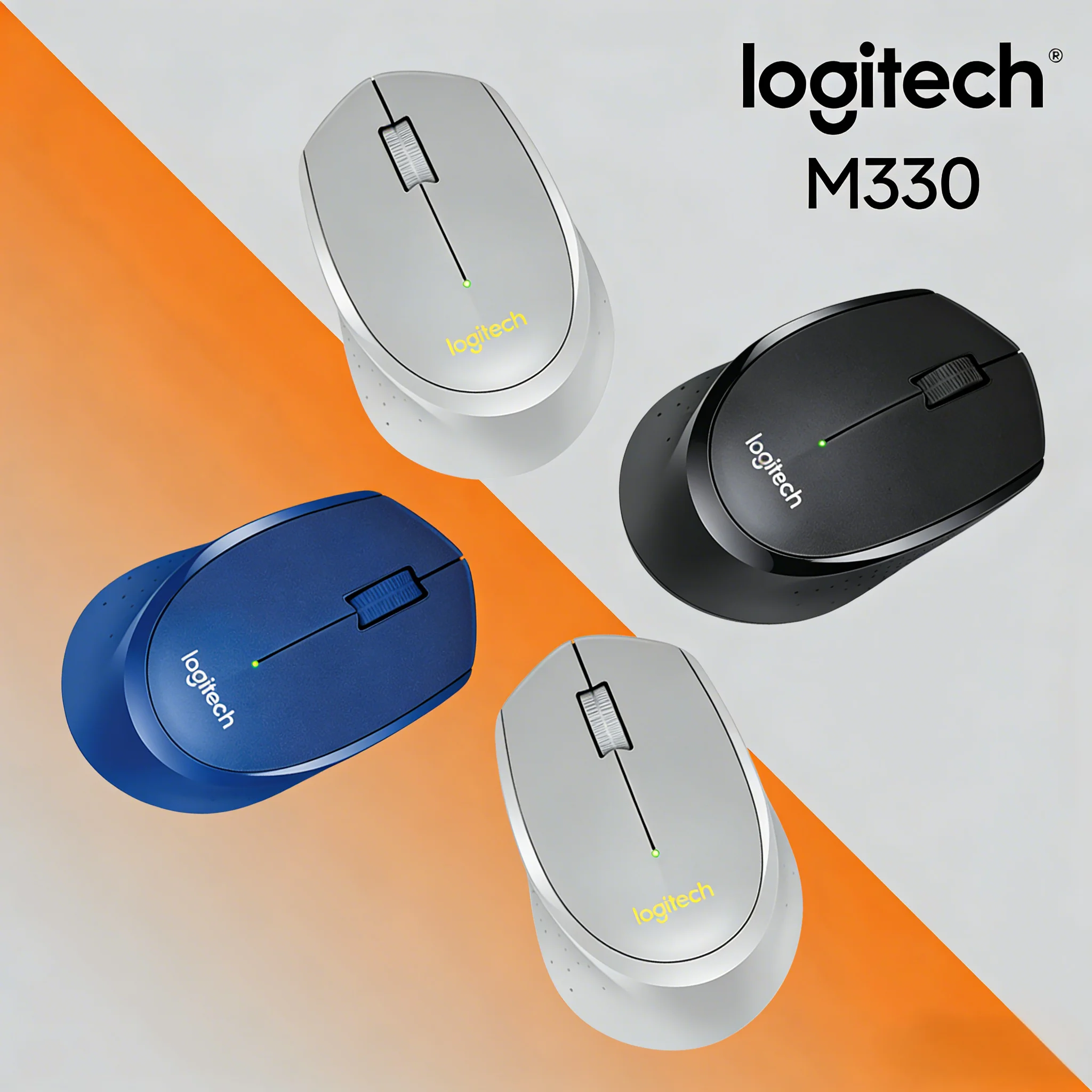 

Бесшумная беспроводная мышь M330 Silent-Touch для использования в библиотеке и дома