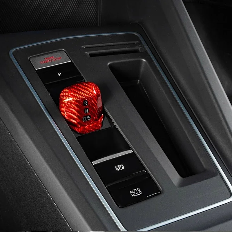 

For Volkswagen Golf 8 2021-2025 Gear Handle Cover Modification Parts Car Decoration Carbon Fiber Central Control Sticker MK8