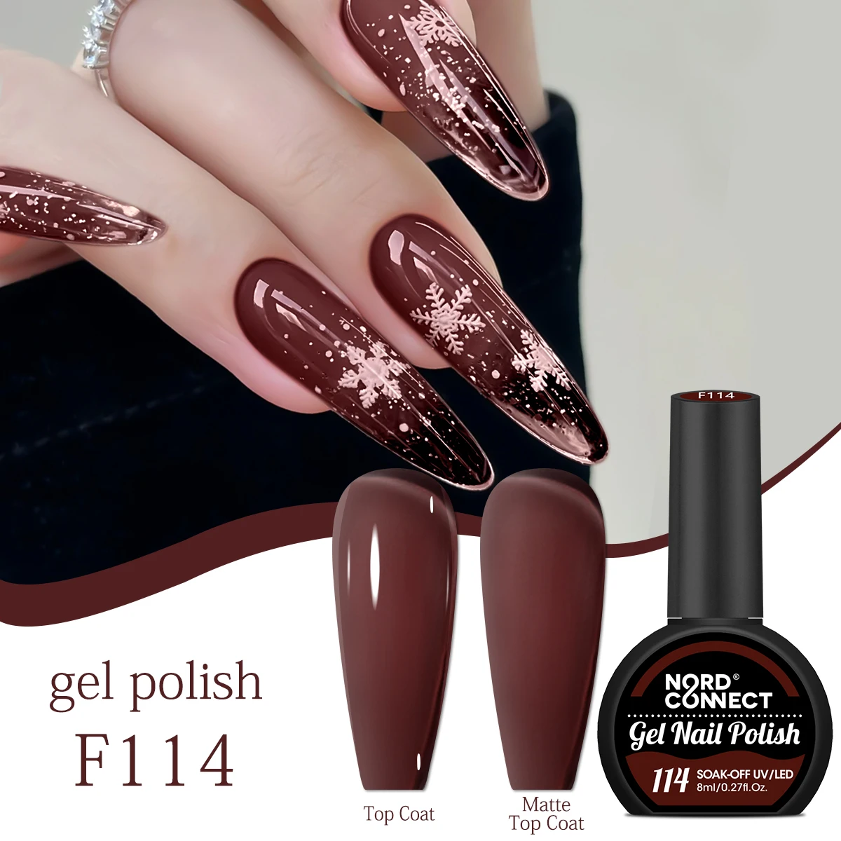 ยาทาเล็บเจลนีออนเรืองแสง 0.27 ออนซ์ - ไม่มีกลิ่น แบบกึ่งถาวร ลอกออกได้/เจล LED หลากสีสันสดใสสำหรับ Ma