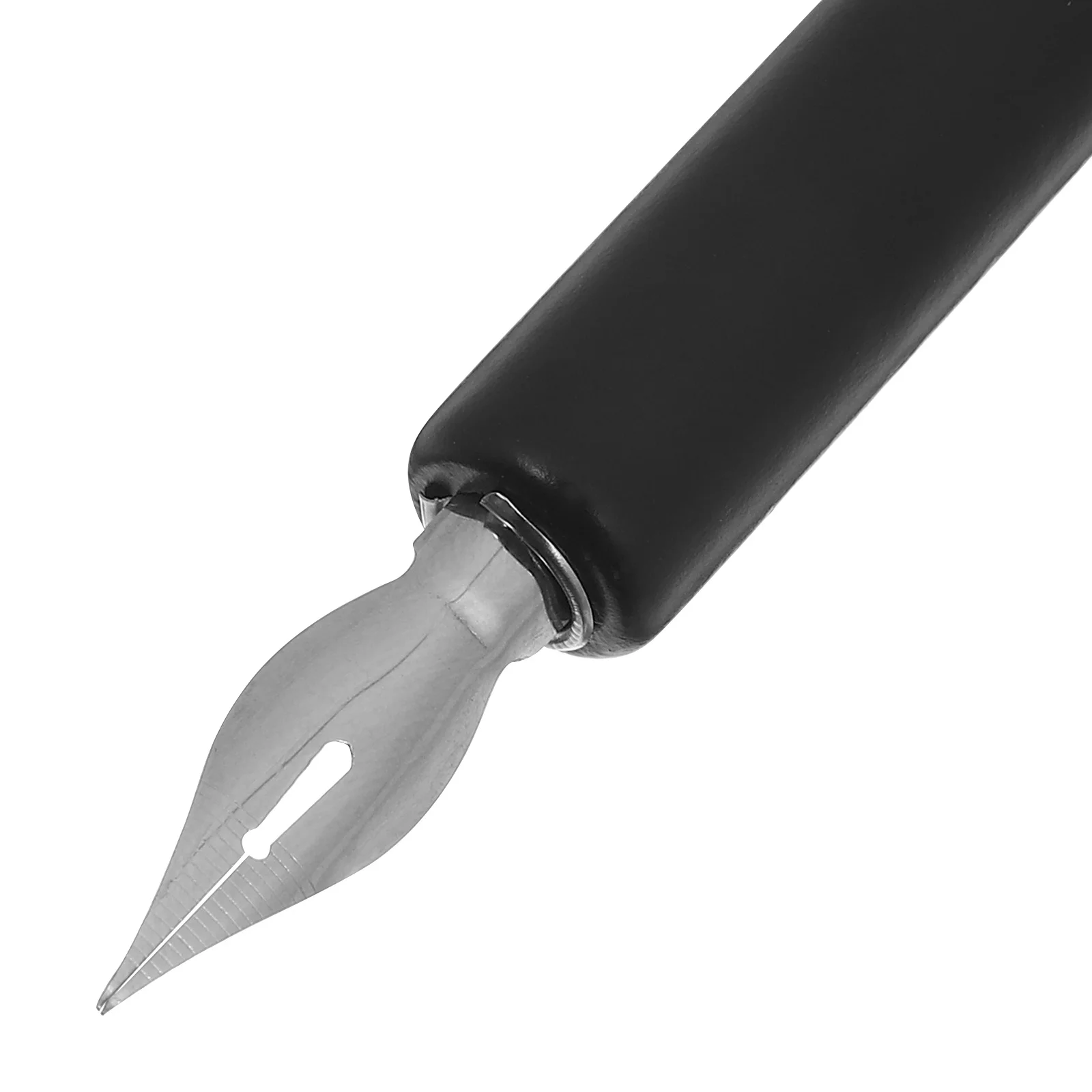 1 conjunto de caneta de mergulho de madeira substituível aço inoxidável dos desenhos animados pontas desenho escrita esboçar assinatura artista suprimentos
