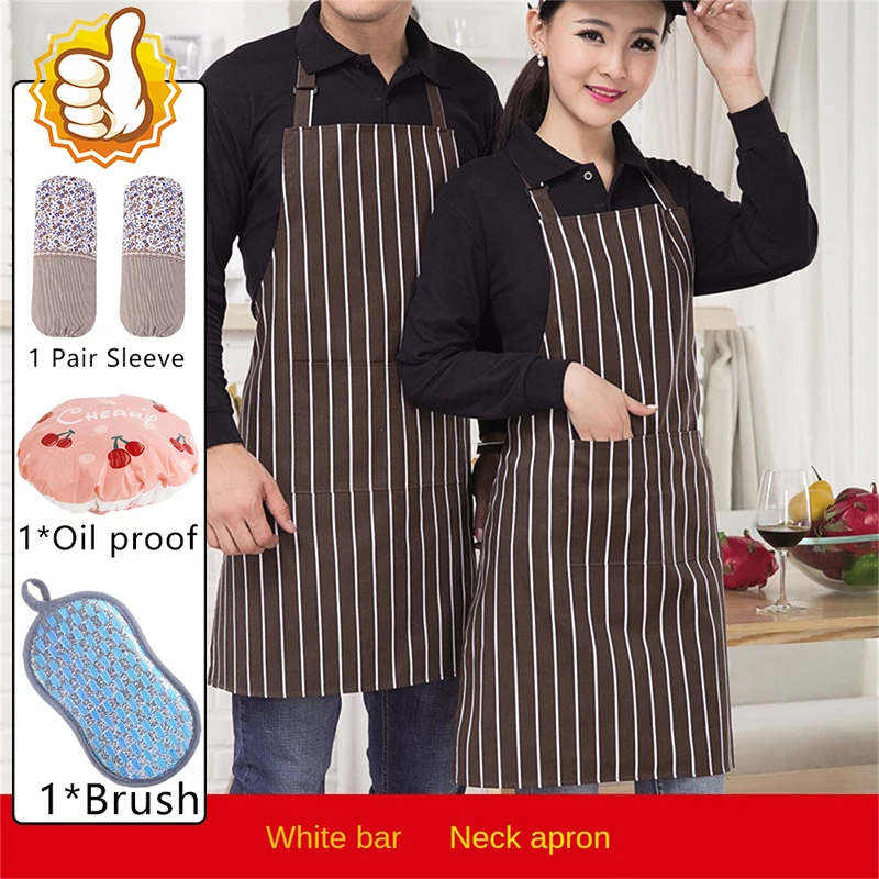 

Adjustable Chef Apron Hotel Restaurant Kitchen Chef Work Clothes Apron Cafe Anti-fouling Apron