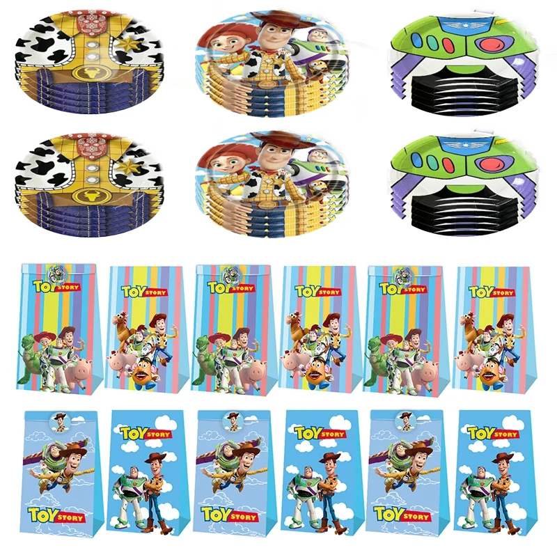 トイ・ストーリー 誕生日テーマパーティー飾り ウッディ パーティー ペーパーストロー プレート カップ 食器類 背景幕 バナー 風船 パーティー用品