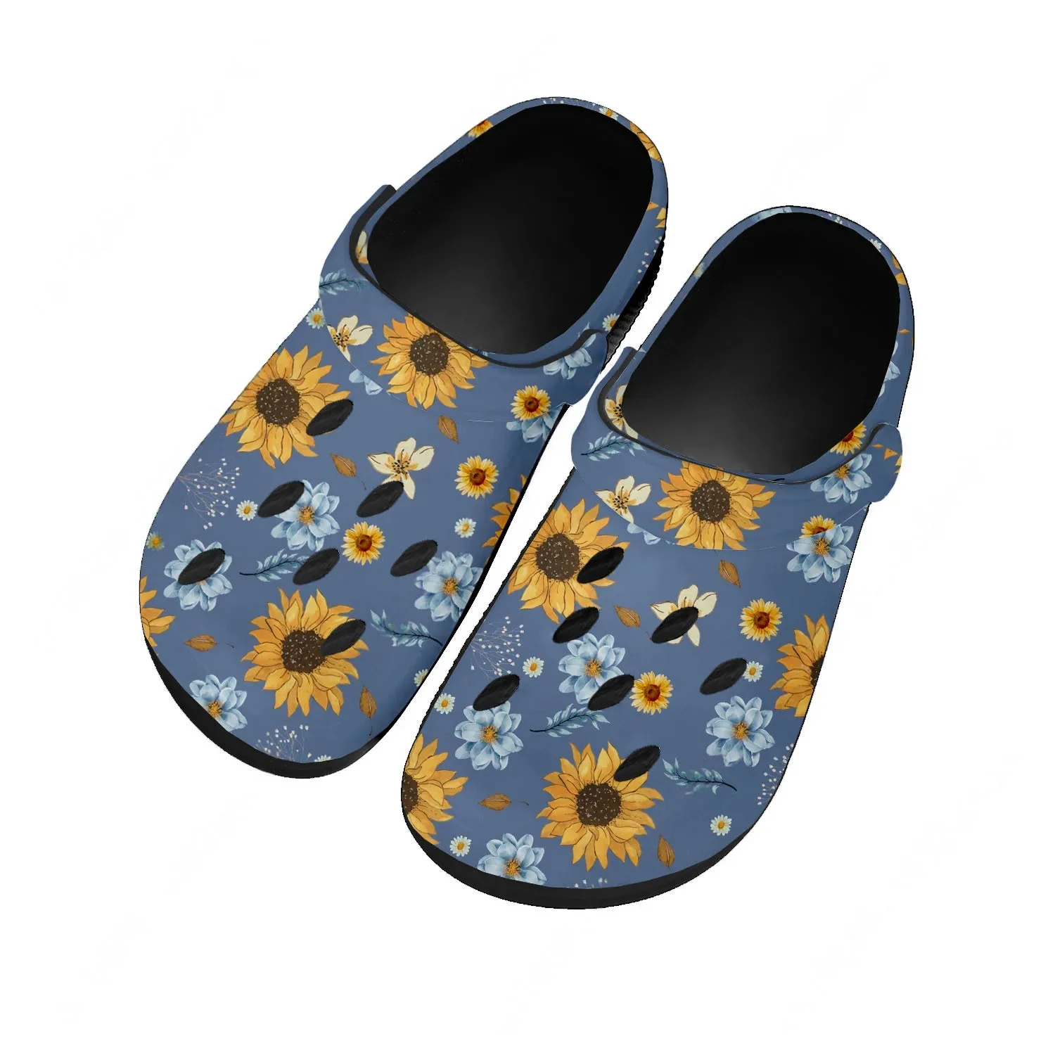 

Sunflower Water Shoes Mens Womens Comfortable Fashion Home Garden Clogs Customizd Sandals Beach Breathable Hole Slippers