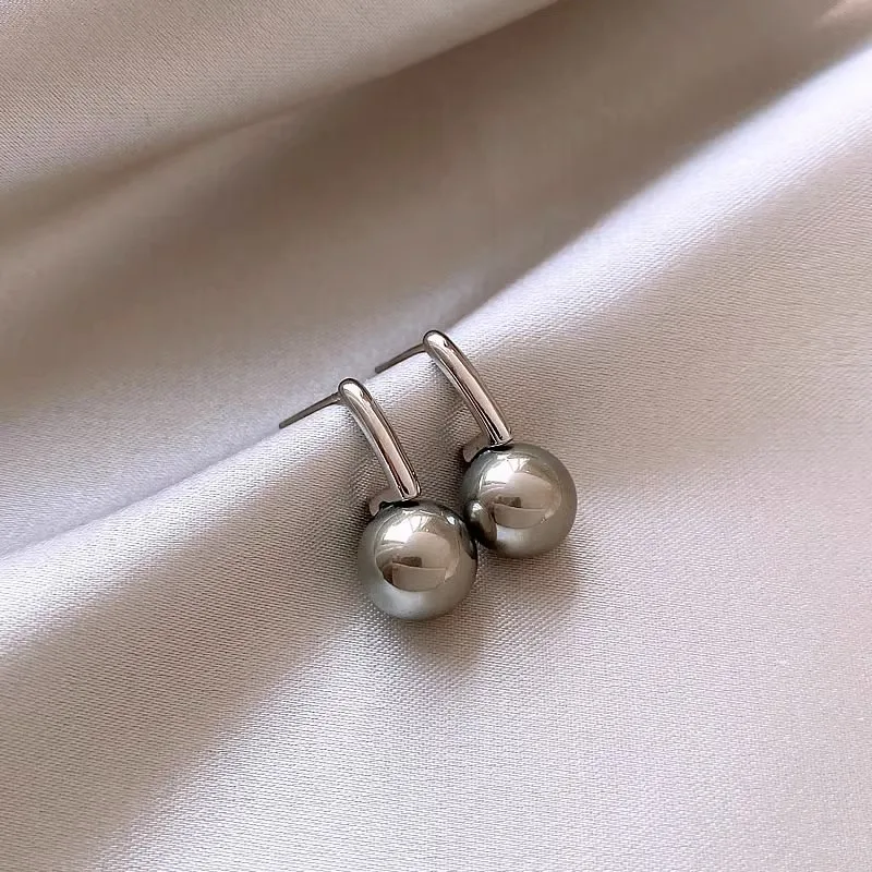 New French Exquisite Imitation Pearl Earrings for Women Fashion Temperament Dangle Earring Wedding Party Jewelry Accessories