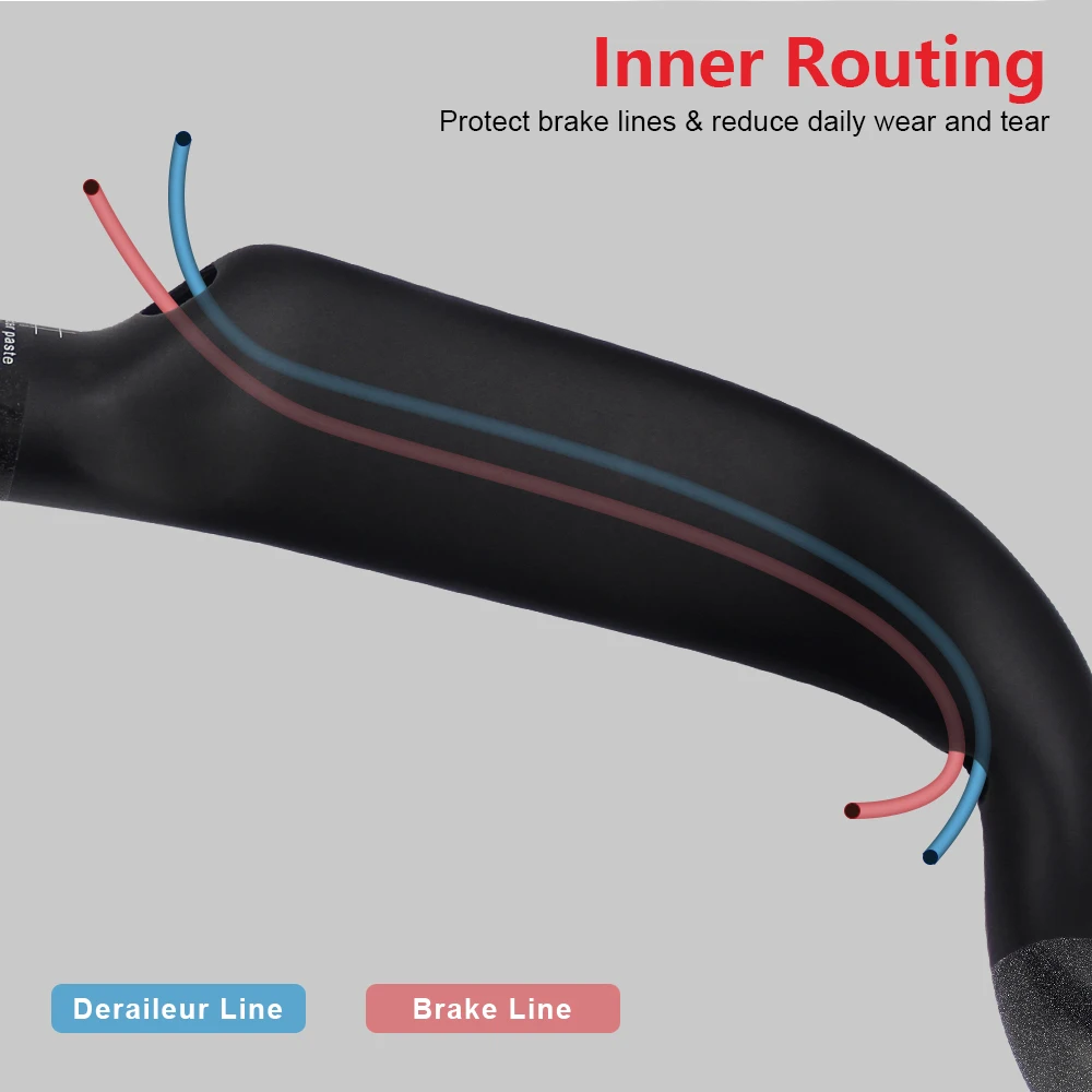 RXL SL Bike Carbon Road Handlebar 400/420/440mm UD Matt Internal Routing Road Bicycle Handle Bar Bicycle Parts Carbon Drop Bar