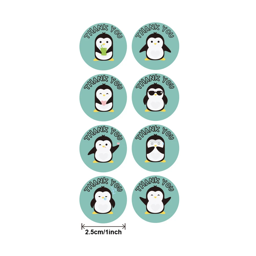 100-500pcs Cute Cartoon Penguin Stickers Children\'s bonus stickers encourage scrapbooking decorative stationery stickers