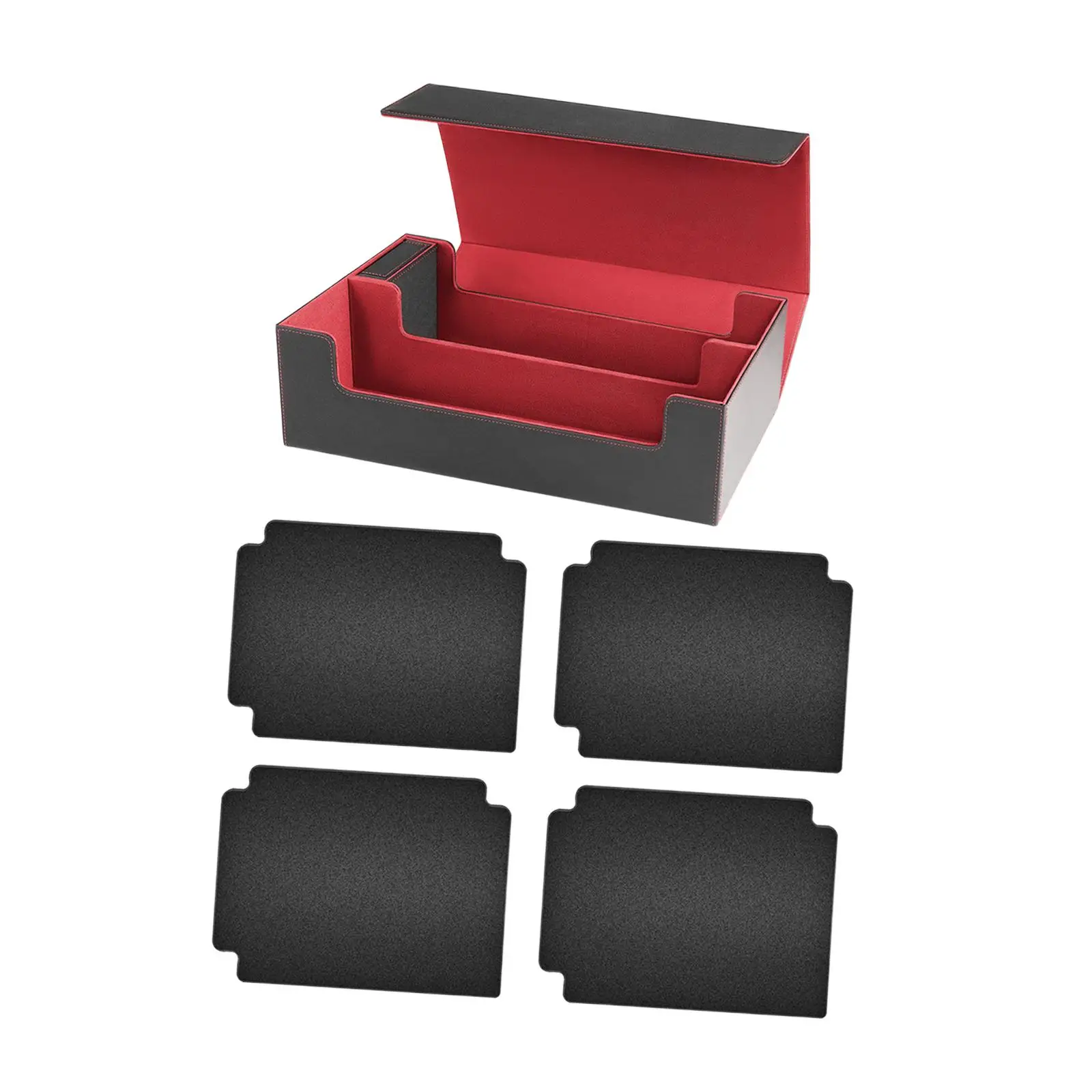 Double Rows Card Deck Box Organizer Container Practical Holds over 1200 Game Cards Sleeved Cards Holder Sports Cards Case