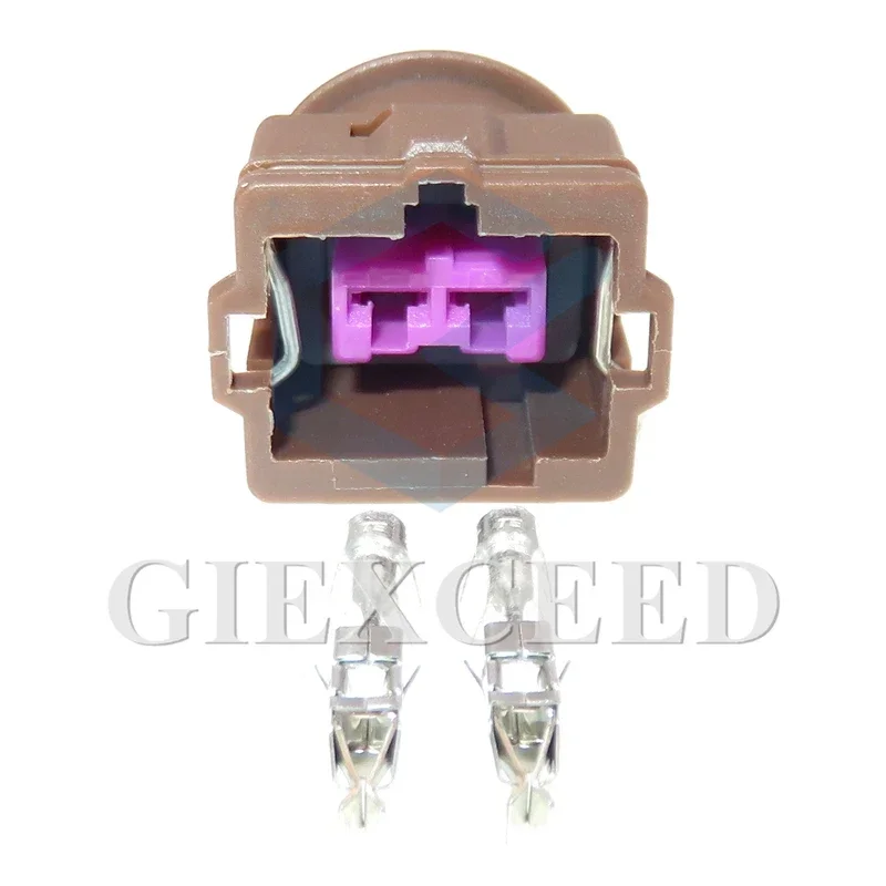 2 Sets 2 Pin Automotive Unsealed Socket with Terminal 3.5 Series Auto Electric Wire Cable AC Assembly Plastic Adapter Auto Parts