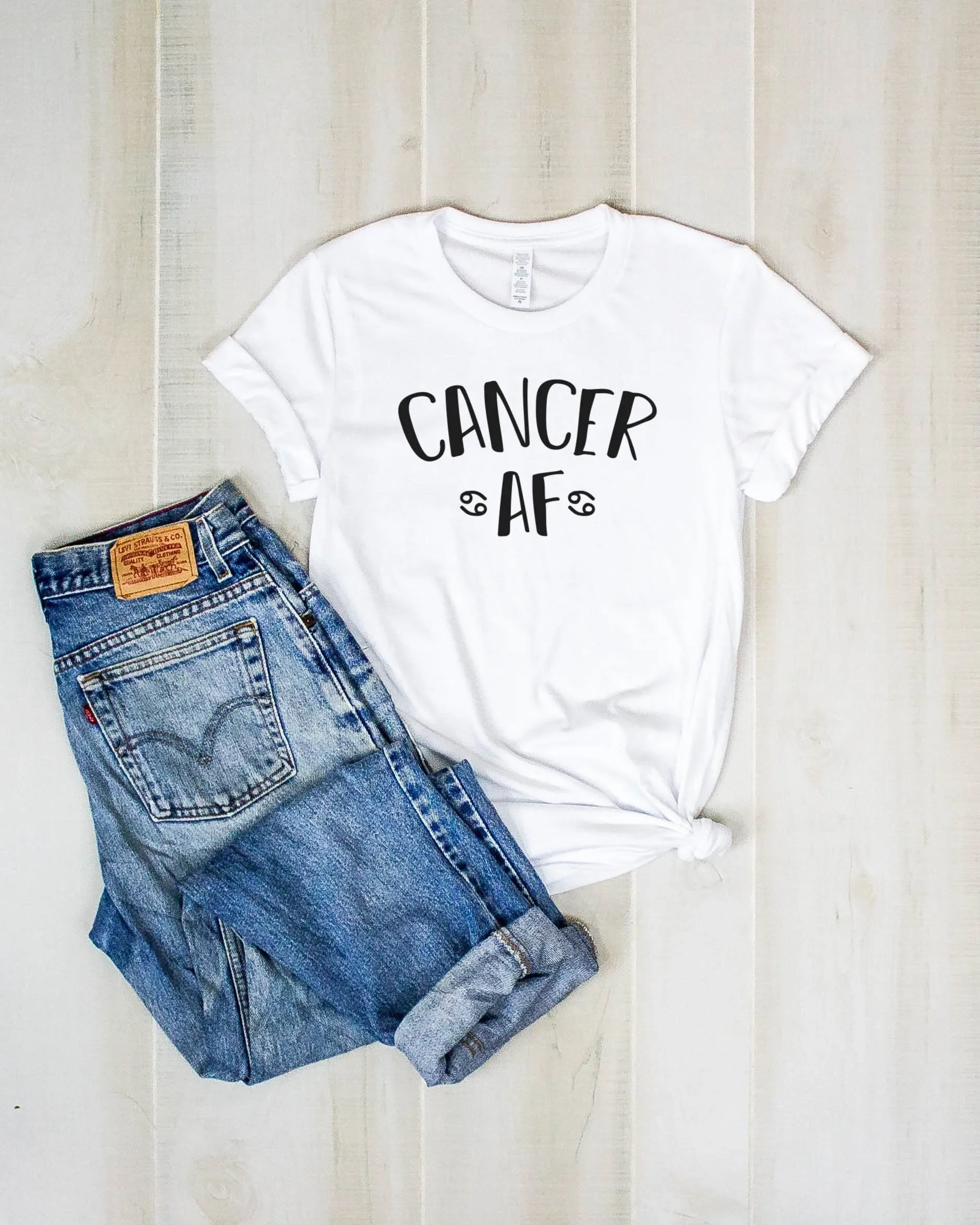 Cancer AF T Shirt Zodiac for Birthday Sign