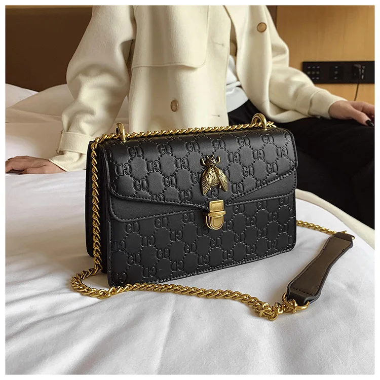 

2025 New Fashionable One - Shoulder Letter Small Square Bag - Chain Crossbody Design, Large - Capacity Women's Trendy Bag