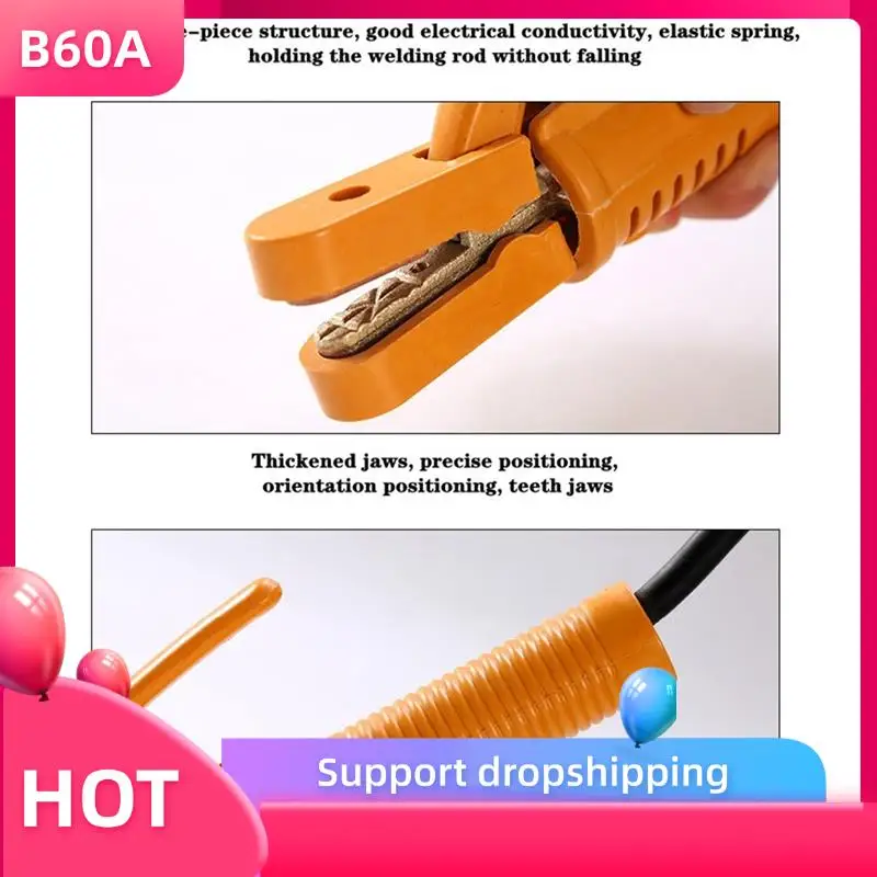 

B60A 300A Набор зажимов для зажимов для заземления для сварочного аппарата Mig Tig ARC, кабель-держатель электрода + кабель зажима для заземления