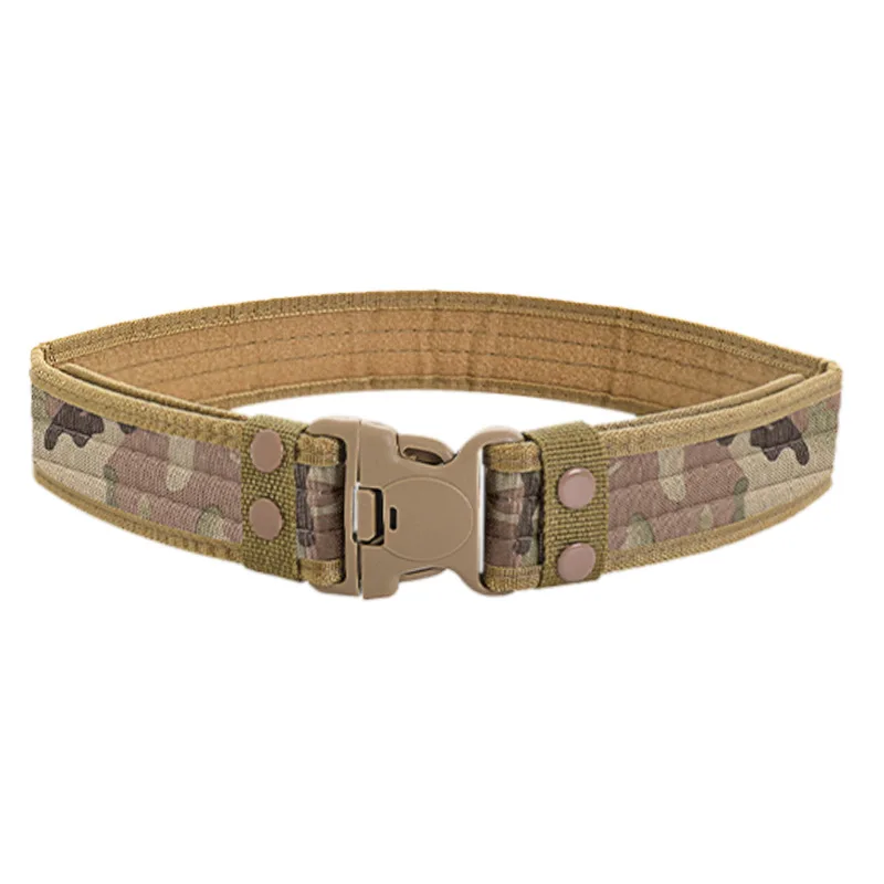 Outdoor Sports Style Combat Belt Quick Release Tactical Belt Fashion Men\'s Canvas Waistband Outdoor Hunting Hiking Tools