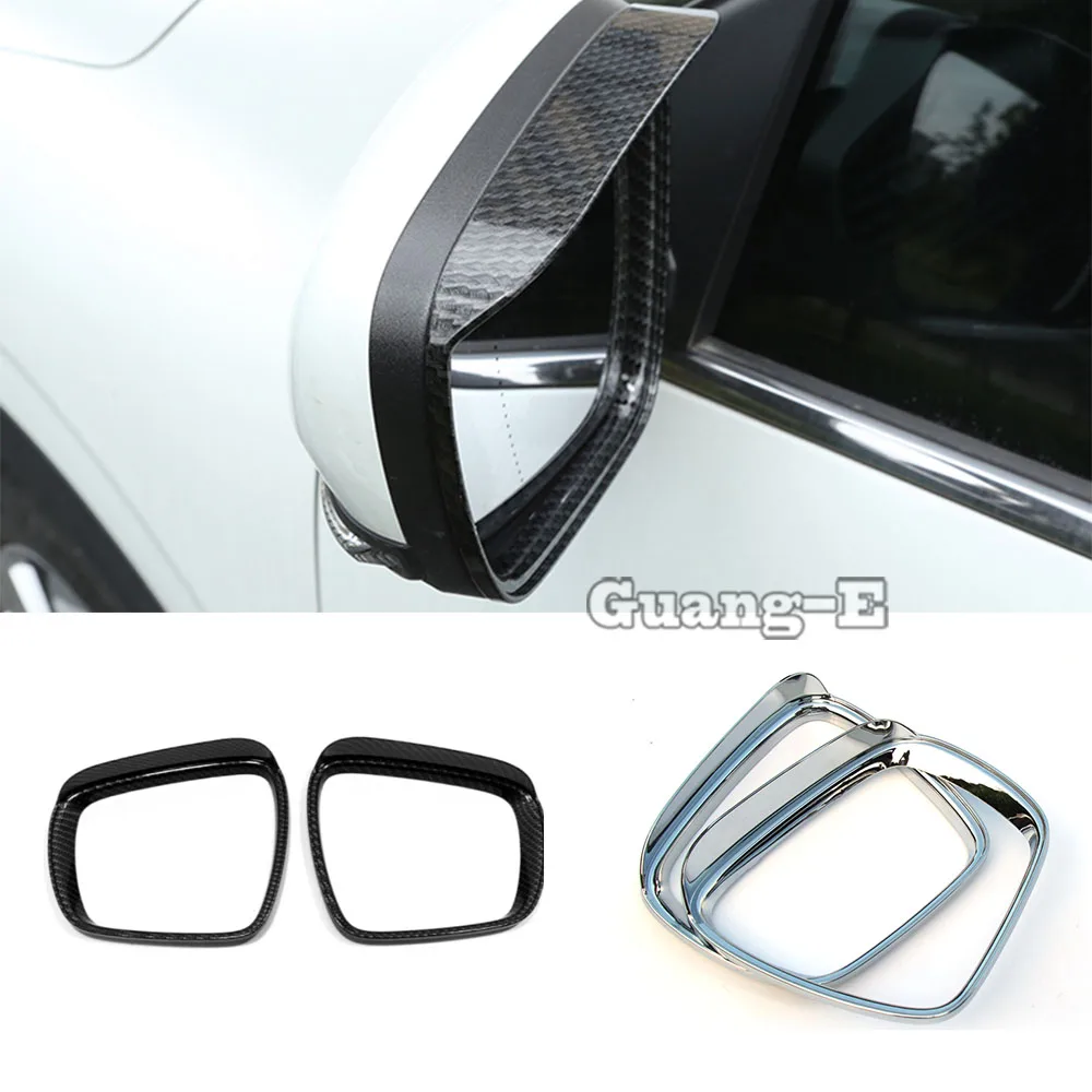 

Для Renault Koleos 2017 2018 2019 2020 2021 Зеркало заднего вида Дождевик Щит для бровей Солнцезащитный козырек ABS Хром 2 шт.