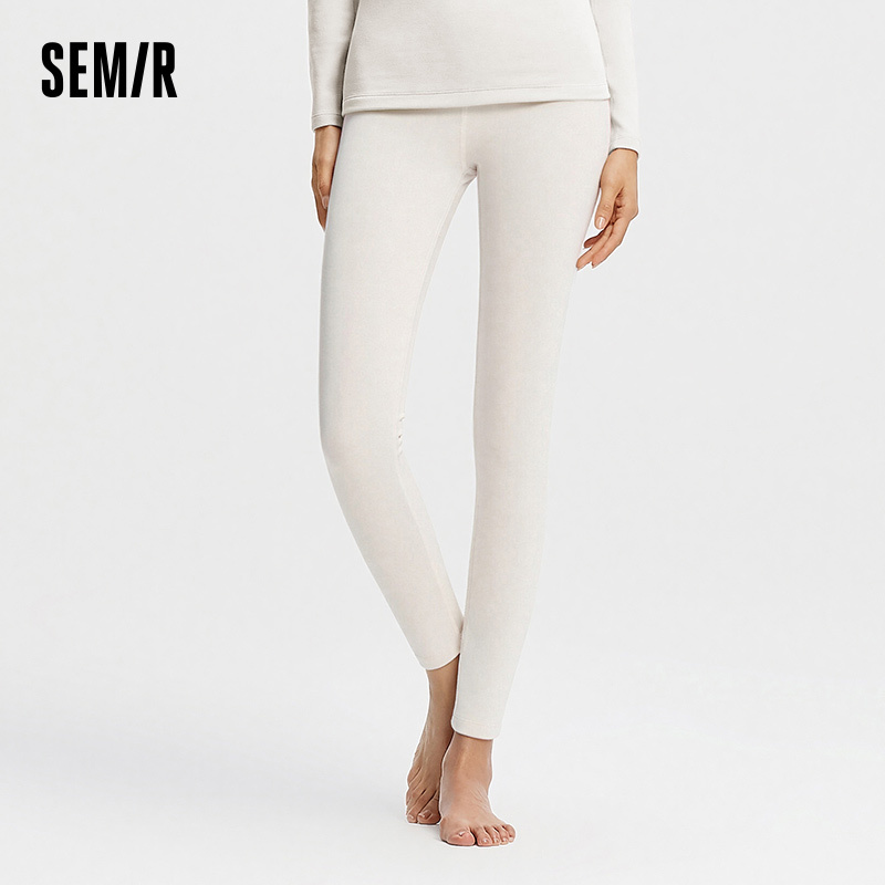 Semir Women Leggings Thermal Warmth Solid Color Everyday Style Soft Touch Layering Wear 2026 Spring Stretch Fit